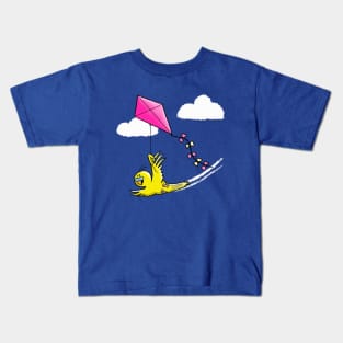 Flying a Kite Kids T-Shirt